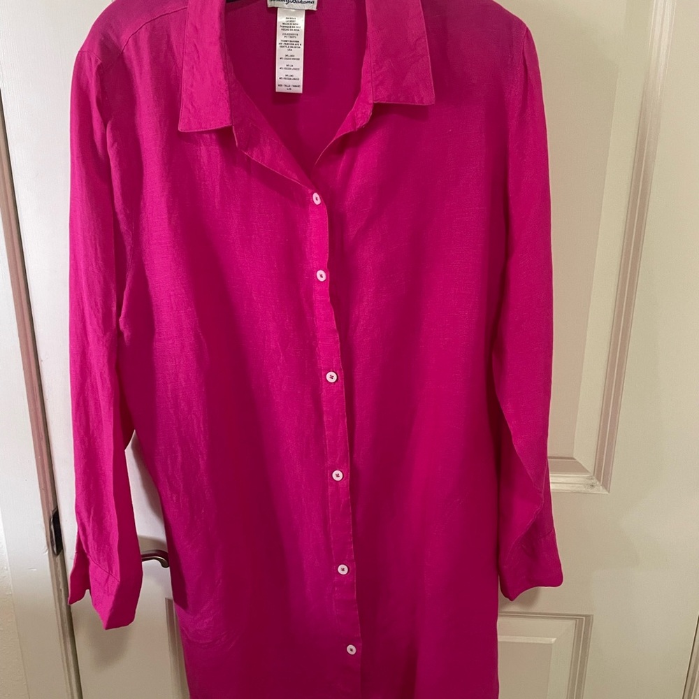 Tommy Bahama Fuchsia Button-Up Shirt